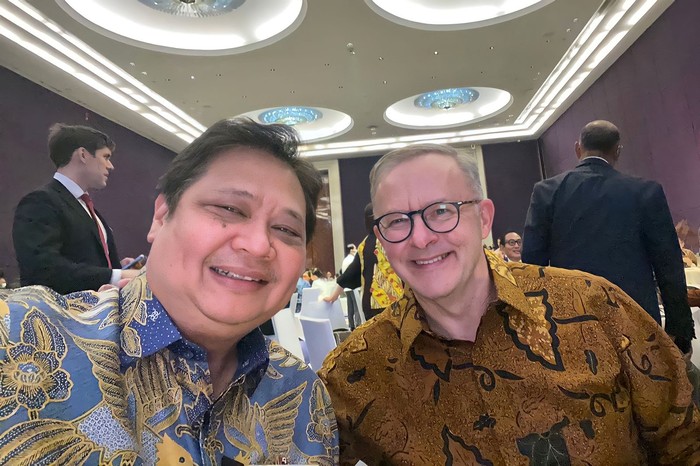 Airlangga Hartarto dan PM Australia