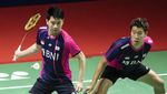 Lolos 16 Besar, Lihat Aksi Kevin/Marcus di Indonesia Masters 2022