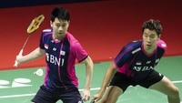 The Minions, julukan Kevin/Marcus, berhasil mengalahkan Christo Popov/Toma Junior Popov dua gim langsung dengan skor 21-16 dan 21-19.