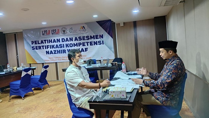 LSP-BWI & Bank Mega Syariah Uji Kompetensi Nazhir di Jakarta