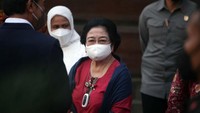 Selain Jokowi, Ketum PDIP Megawati Soekarnoputri hadir dalam acara peresmian. Andhika Prasetia/detikcom.