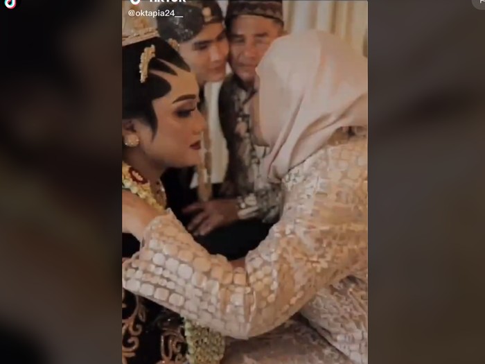 Momen pernikahan kocak viral di media sosial.