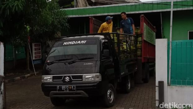 Pangkalan elpiji 3 kilogram di Cianjur.