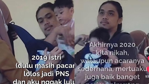 Pasangan suami istri viral di media sosial.