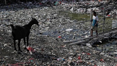 Pesisir Jakarta Dikepung Tumpukan Sampah