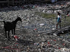 Pesisir Jakarta Dikepung Tumpukan Sampah