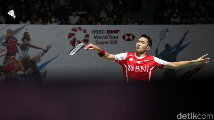 Jonatan Christie takluk di babak pertama Indonesia Masters 2022. Jojo dihempaskan Zhao Jun Peng (China).