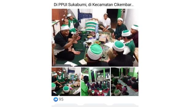 Tangkapan layar unggahan aktivitas Khilafatul Muslimin di Sukabumi.