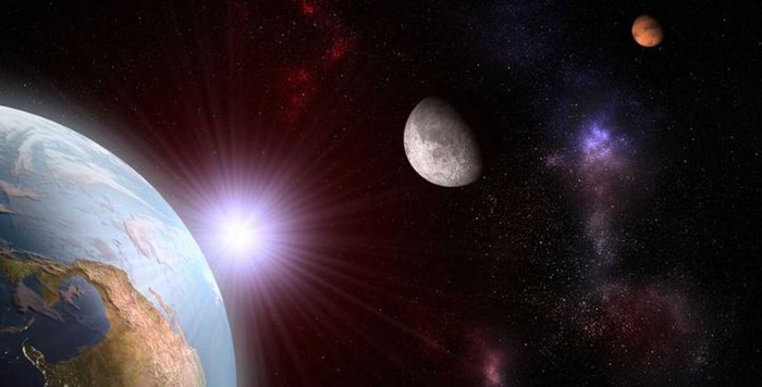 Ilustrasi 5 Planet sejajar di langit