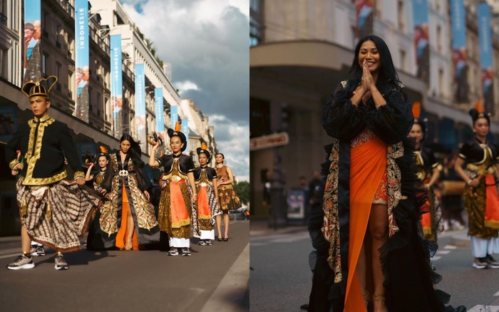 Anggun di Pembukaan Shopee Java in Paris