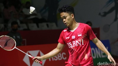 Trick Shot Andalan Bawa Ginting ke Perempatfinal Indonesia Masters