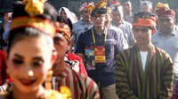 Menteri Pariwisata dan Ekonomi Kreatif/Kepala Badan Pariwisata dan Ekonomi Kreatif (Menparekraf/Baparekraf) Sandiaga Salahuddin Uno melakukan kunjungan kerja ke Sulawesi Tenggara untuk visitasi Desa Wisata Limbo Wolio, Rabu (8/6/2022). 