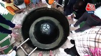 Situs Sivalinga atau simbol Dewa Shiwa yang ditemukan di kompleks masjid. Situs ini disurvei menggunakan rekaman video atas perintah pengadilan. (Tangkapan Layar YouTube/Aaj Tak)