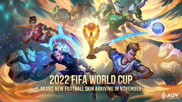 Kolaborasi Baru Arena of Valor, Gaet FIFA World Cup 2022 dan Ultraman