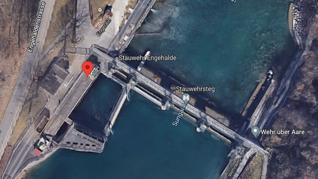 Lokasi Bendungan Engehalde (Screenshot Google).