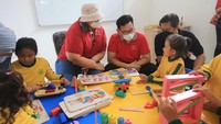 Selain itu Prudential Indonesia juga menyelenggarakan Training WASH (Water, Sanitation and Hygiene) untuk 128 orang dan Training Konstruksi Dasar, Rumah Sehat untuk 51 orang, serta pendistribusian paket alat kebersihan diri untuk 617 keluarga dan voucher sembako untuk 562 keluarga.