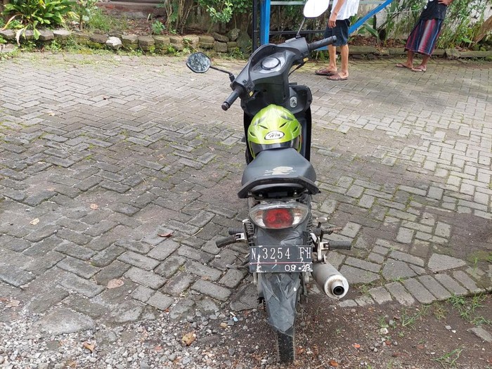 viral motor ditinggal di malang