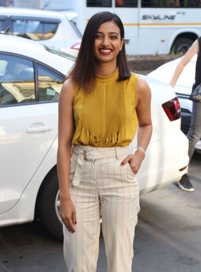 1144026966 MUMBAI, INDIA - MAY 12: Bollywood actor Radhika Apte spotted, on May 12, 2019 in Mumbai, India. (Photo by Prodip Guha/Hindustan Times via Getty Images)