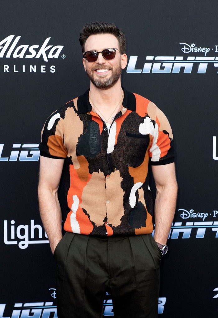 1241190087 US actor Chris Evans attends the Out-of-This-World Premiere of Disney and Pixar's