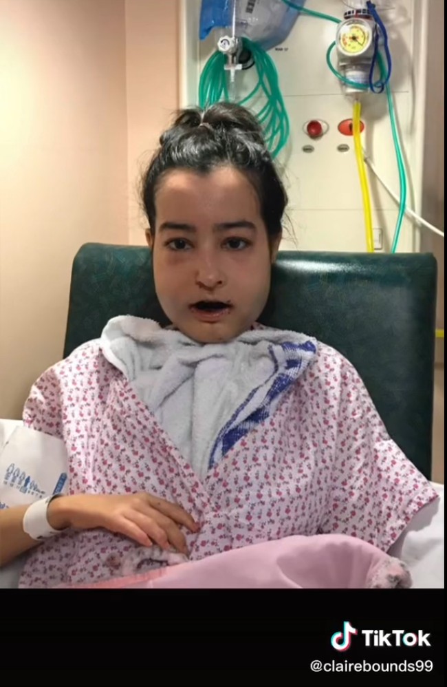 Dalam video viral yang sudah dilihat lebih dari 2 juta kali, Claire membagikan potretnya ketika melakukan balas dendam. Foto: TikTok Claire Elizabeth