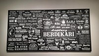 Distrik Seni mengusung tema ‘Berdikari’ terinspirasi dari konsep Ekonomi Berdikari milik Ir. Soekarno. Karya pertama yang tampil di bagian depan Distrik Seni adalah karya berjudul Keep Multiplying dari Farhan Siki. Karya ini terinspirasi dari berbagai tagline merakyat dari pedagang kaki lima hingga UMKM. (Yasmin Nurfadila/detikTravel)