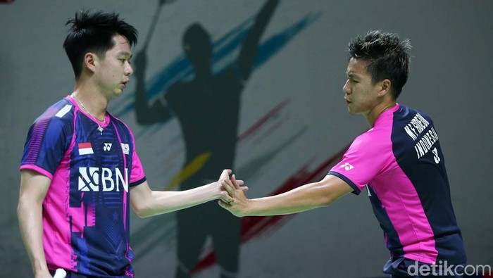 Kevin Sanjaya Sukamuljo/Marcus Fernaldi Gideon menjejak semifinal Indonesia Masters 2022. Minions mengalahkan Goh Sze Fei/Nur Izzuddin.