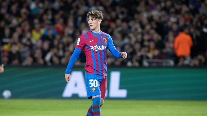 SYDNEY, AUSTRALIA - MAY 25: Gavi of FC Barcelona during the match between FC Barcelona and the A-League All Stars at Accor Stadium on May 25, 2022 in Sydney, Australia. (Photo by Steve Christo - Corbis/Corbis via Getty Images)