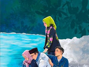 Viral Ilustrasi Haru Keluarga Ridwan Kamil Bersama Eril, Ini Kata Pembuatnya