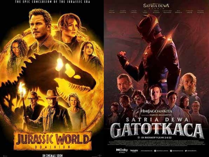 Jadwal Film XXI Kuta 10 Juni 2022, Terbaru Jurassic dan Gatotkaca