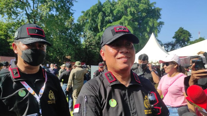 Kadiv Humas Polri Irjen Dedi Prasetyo di Mako Brimob Kelapa Dua Depok, Jawa Barat, Jumat (10/6/2022).