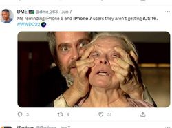 Meme Kemarahan dan Kesedihan Pengguna iPhone 7 Tak Dapat iOS 16