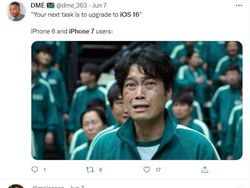 Meme Kemarahan dan Kesedihan Pengguna iPhone 7 Tak Dapat iOS 16