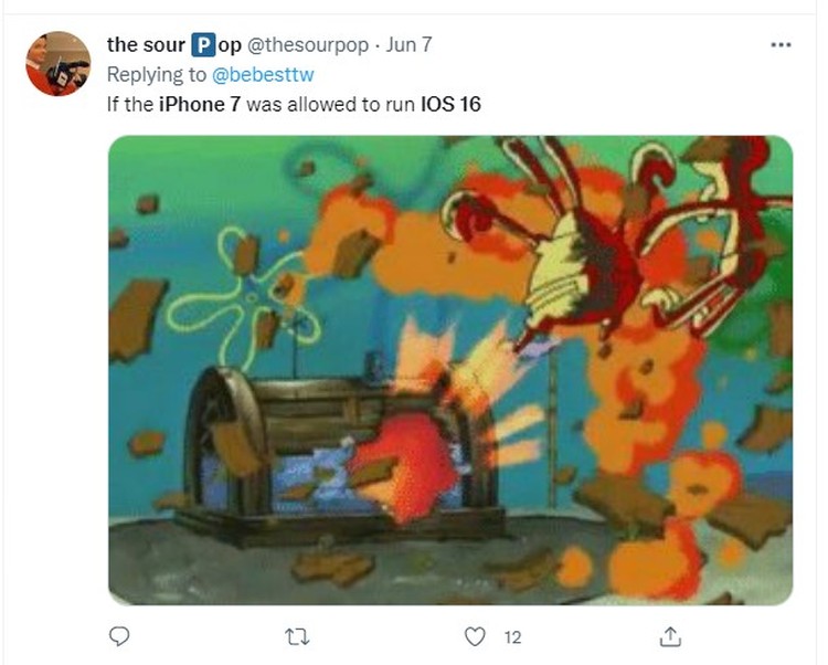 Meme iPhone 7 Tak Kebagian iOS 16