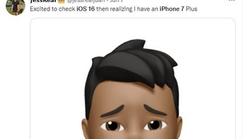 Sedih ya iPhone 7 tidak menerima iOS 16. Foto: via Twitter
