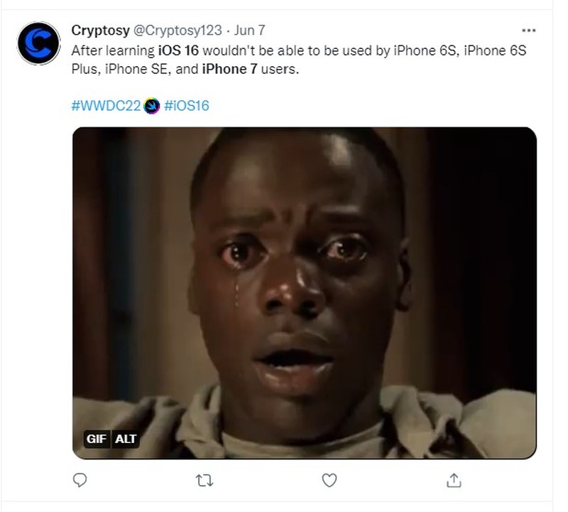 Meme iPhone 7 Tak Kebagian iOS 16