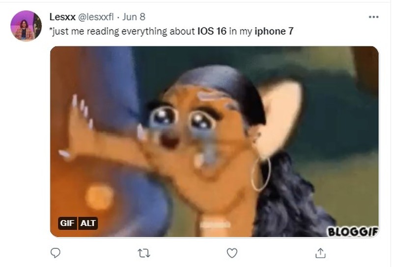 Meme iPhone 7 Tak Kebagian iOS 16