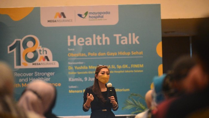 Menelisik Pola Hidup Sehat dan Obesitas PT. Asuransi Umum Mega bersama Mayapada menggelar diskusi bertema “Obesitas, Pola dan Gaya Hidup Sehat”. Begini keseruannya.