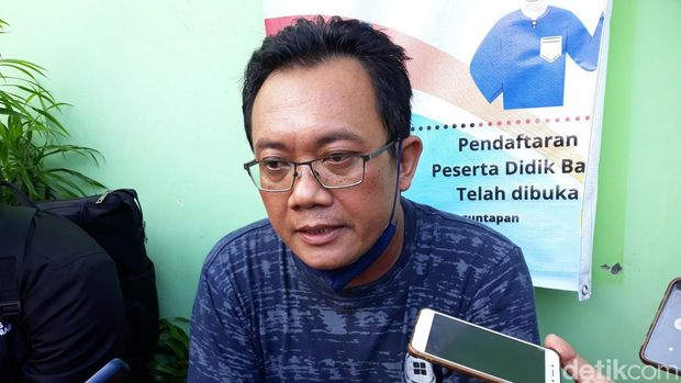 Orang tua siswa, Risyanto (42) saat memberikan keterangan, Bantul, Jumat (10/6/2022).