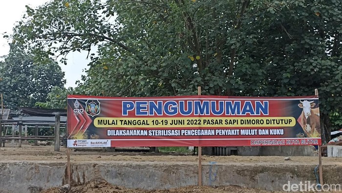 Penutupan Pasar Hewan Dimoro Blitar
