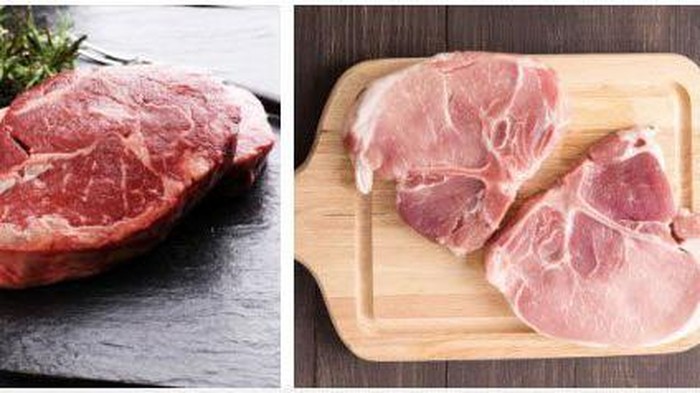 Perbedaan daging babi dan daging sapi