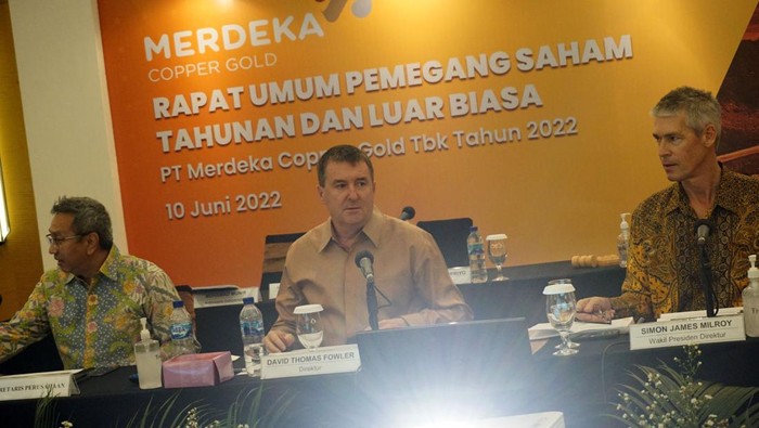 Raih Laba U$D 36,13 Juta, Merdeka Copper Gold Tak Bagikan Dividen PT Merdeka Copper Gold, Tbk (MDKA) memutuskan tidak membagikan dividen kepada pemegang saham dari hasil keuntungan sepanjang tahun lalu.