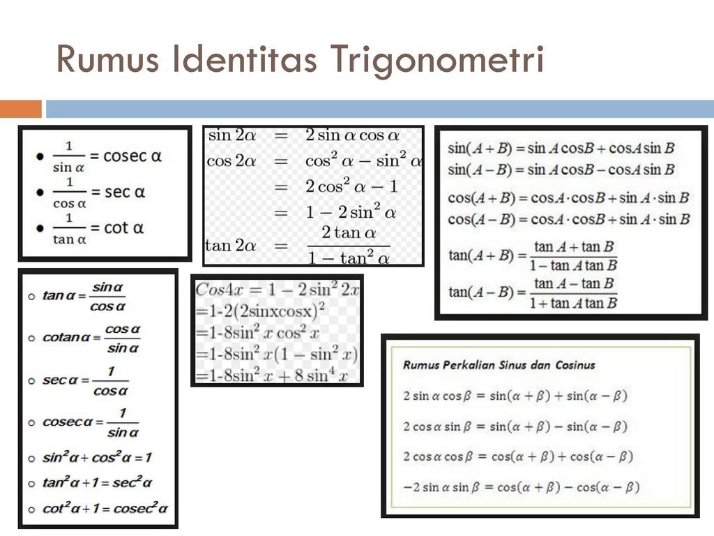 Identitas Trigonometri dalam Matematika, Bagaimana Rumusnya?