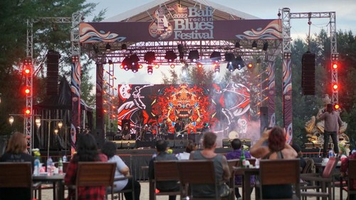 Bali Rockin Blues Fest kembali digelar dari Jumat-Sabtu (10-11 Juni 2022) di Kawasan Taman Inspirasi Muntig Siokan Mertasari Sanur, Denpasar, Bali.