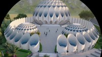 Masjid Al Mumtadz akan dibangun berdekatan dengan makam putra Ridwan Kamil, Emmeril Kahn Mumtadz (Eril). Nama dari masjid sendiri diambl dari nama belakang Eri yang bermakna terbaik.(Foto: tangkapan layar video/Instaggram @ridwankamil)