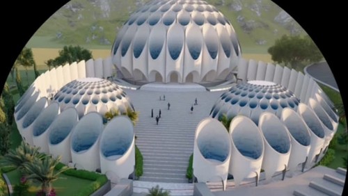 Desain Masjid Al Mumtadz, masjid yang disiapkan Ridwan Kamil sebagai tempat peristirahatan putra sulungnya, Emmeril Khan Mumtad (Eril)