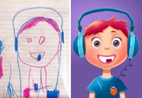 Fotoinet Keren! Ketika Seniman Pro Melukis Ulang Gambar Buatan Anak-anak