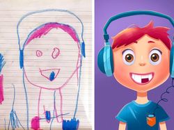 Keren! Ketika Seniman Pro Melukis Ulang Gambar Buatan Anak-anak