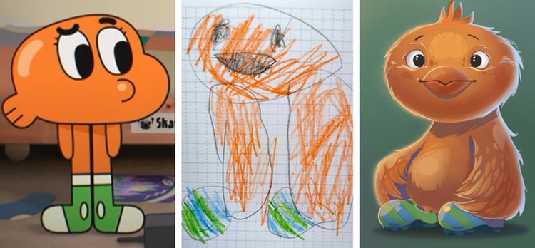 Fotoinet Keren! Ketika Seniman Pro Melukis Ulang Gambar Buatan Anak-anak Fotoinet Keren! Ketika Seniman Pro Melukis Ulang Gambar Buatan Anak-anak