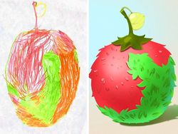 Keren! Ketika Seniman Pro Melukis Ulang Gambar Buatan Anak-anak