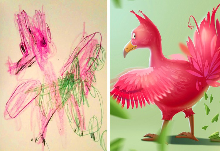 Fotoinet Keren! Ketika Seniman Pro Melukis Ulang Gambar Buatan Anak-anak Fotoinet Keren! Ketika Seniman Pro Melukis Ulang Gambar Buatan Anak-anak